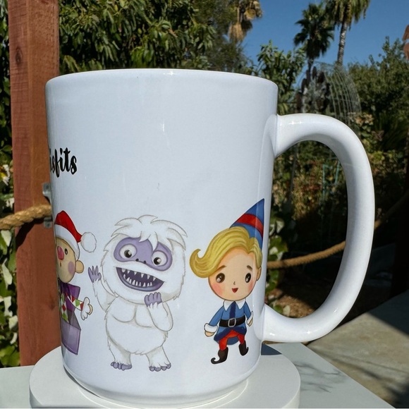 We’re all misfits Rudolph the rednosed reindeer mug 15oz - Picture 4 of 5